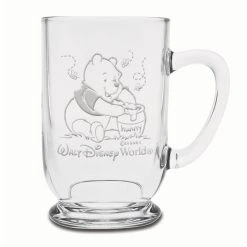 Disney Arribas Glass Mug - Winnie The Pooh - Personalizable - 16oz