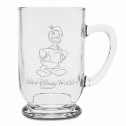 Disney Arribas Glass Mug - Donald Duck - Personalizable - 16oz