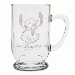 Disney Arribas Glass Mug - Stitch - Personalizable - 16oz