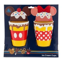Disney Ice Cream Cups - Disney Treats - Mickey And Minnie - Set Of 2