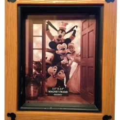 Disney Photo Frame Magnet - Mickey Mouse Icons - Wood