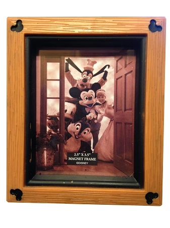 Disney Photo Frame Magnet - Mickey Mouse Icons - Wood 1 Disney Photo Frame Magnet - Mickey Mouse Icons - Wood