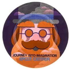 Disney Dessert Plate - Attraction Poster - Journey Into Imagination
