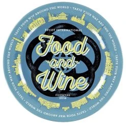Disney Dessert Plate - Epcot Food And Wine Festival 2016 - Logo