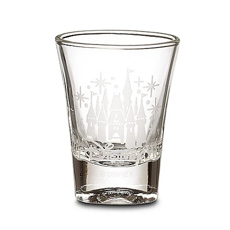 Disney Shot Glass - Etched Cinderella Castle 1 Disney Shot Glass - Etched Cinderella Castle