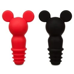 Disney Bottle Stopper Set - Mickey Mouse Icon - Red & Black