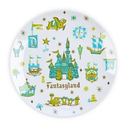 Disney Dessert Plate - Magic Kingdom - Fantasyland Plate - 7''