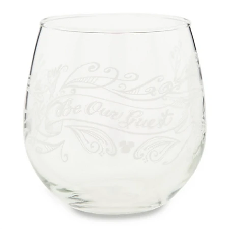 Disney Wine Glass - Be Our Guest - Stemless - 18oz 1 Disney Wine Glass - Be Our Guest - Stemless - 18oz