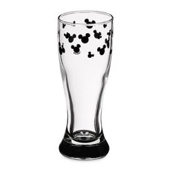Disney Mini Glass - Etched Mickey Mouse Icons - Black
