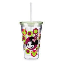 Disney Plastic Tumbler With Straw - Minnie Mouse Icon Polka Dots