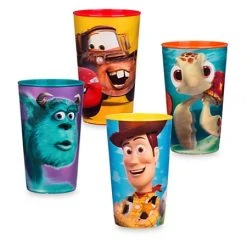 Disney Plastic Cups Set - Pixar - Lenticular
