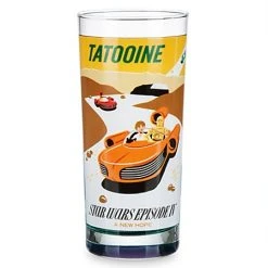Disney Glass Tumbler - Star Wars Parks Attraction Poster - Tatooine