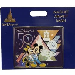 Disney Magnet - 50th Anniversary - Mickey & Minnie 4 Parks