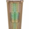 Disney Starbucks Tumbler - 50th Anniversary Geometric - Gold