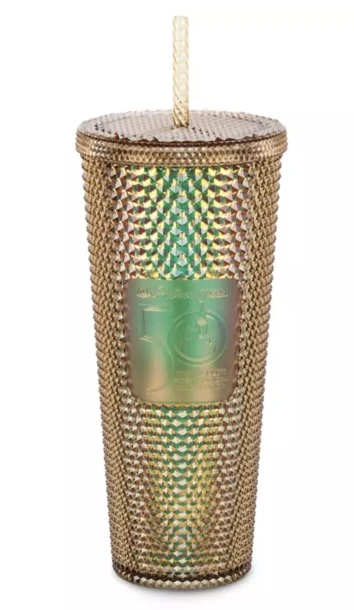 Disney Starbucks Tumbler - 50th Anniversary Geometric - Gold 1 Disney Starbucks Tumbler - 50th Anniversary Geometric - Gold