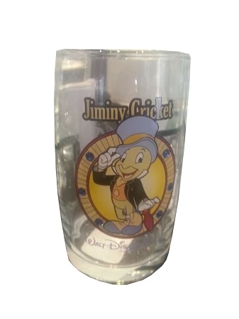 Disney Arribas Juice Glass - Jiminy Cricket - Jeweled 1 Disney Arribas Juice Glass - Jiminy Cricket - Jeweled