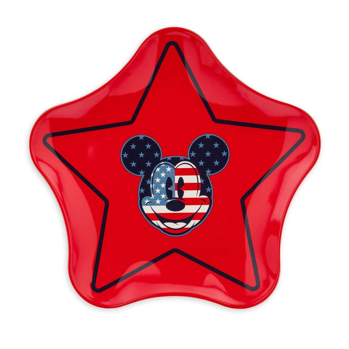 Disney Small Plate - Mickey Mouse Americana - Star 1 Disney Small Plate - Mickey Mouse Americana - Star