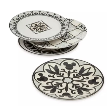Disney Tidbit Plate Set - Mickey Mouse - Homestead Collection 1 Disney Tidbit Plate Set - Mickey Mouse - Homestead Collection