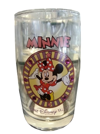 Disney Arribas Juice Glass - Minnie Mouse - Jeweled 1 Disney Arribas Juice Glass - Minnie Mouse - Jeweled