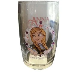 Disney Arribas Juice Glass - Frozen - Anna - Jeweled
