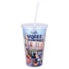 Disney Tumbler With Straw - Epcot World Showcase Paris - Marie