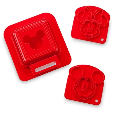 Disney Sandwich Stamp & Crust Cutter Set - Mickey And Minnie Mouse 1 Disney Sandwich Stamp & Crust Cutter Set - Mickey And Minnie Mouse