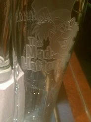 Disney Pilsner Glass - Alice In Wonderland - Mad Hatter By Arribas