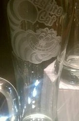 Disney Pilsner Glass - Alice In Wonderland - Cheshire Cat By Arribas
