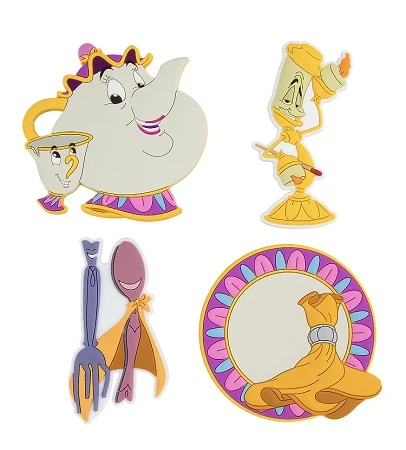 Disney Magnet Set - Beauty And The Beast - Set Of 4 1 Disney Magnet Set - Beauty And The Beast - Set Of 4