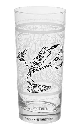 Disney Glass Tumbler - Be Our Guest - Lumiere 1 Disney Glass Tumbler - Be Our Guest - Lumiere
