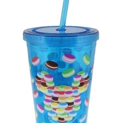 Disney Tumbler With Straw - Epcot Mickey Macarons