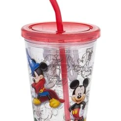Disney Tumbler With Straw - Mickey Mouse Sketches