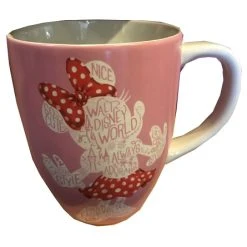 Disney Coffee Mug - Minnie Mouse Silhouette - Pink