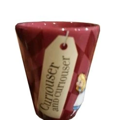 Disney Shot Glass - Alice In Wonderland - Curiouser And Curiouser