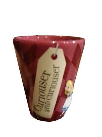 Disney Shot Glass - Alice In Wonderland - Curiouser And Curiouser 1 Disney Shot Glass - Alice In Wonderland - Curiouser And Curiouser