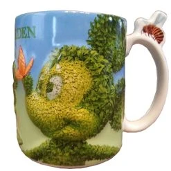 Disney Coffee Mug - Flower And Garden - 2014 Mickey & Minnie Mouse