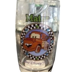 Disney Arribas Juice Glass - Tow Mater - Jeweled