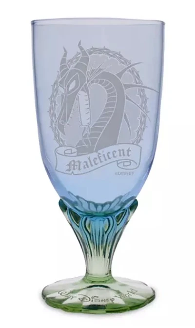 Disney Arribas Goblet Glass - Maleficent Dragon - Walt Disney World 1 Disney Arribas Goblet Glass - Maleficent Dragon - Walt Disney World