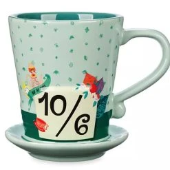 Disney Coffee Mug With Saucer - Mad Hatter - Alice In Wonderland