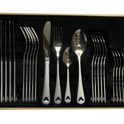 Disney Flatware Set - Mickey Mouse Silhouette - Satin Finished