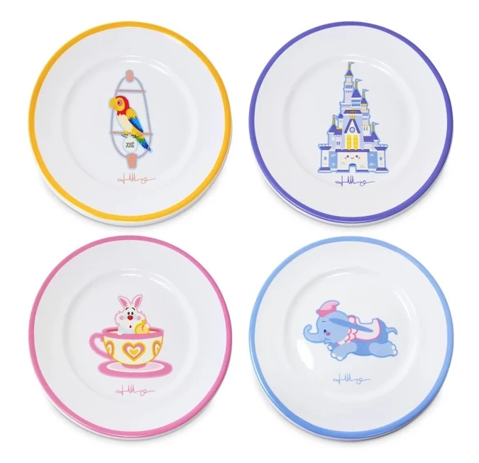 Disney Dessert Plate Set - Disney Parks - Jerrod Maruyama 1 Disney Dessert Plate Set - Disney Parks - Jerrod Maruyama