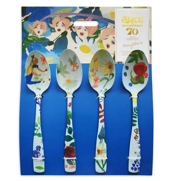 Disney Tea Spoon Set - Mary Blair - Alice In Wonderland 1 Disney Tea Spoon Set - Mary Blair - Alice In Wonderland
