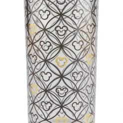 Disney Glass Tumbler - Mickey Mouse Icon - Black & Gold
