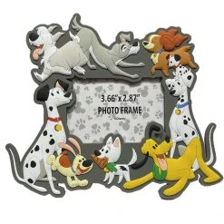 Disney Photo Frame Magnet - Disney Dogs - Gray