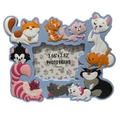 Disney Photo Frame Magnet - Disney Cats - Blue