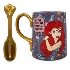 Disney Coffee Mug And Spoon Set - Ariel Thingamabob