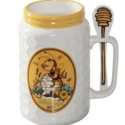 Disney Coffee Mug With Spoon - 2022 Epcot Flower & Garden - Spike The Bee