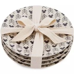 Disney Salad Plate Set - Mickey Mouse Homestead - Black & Cream