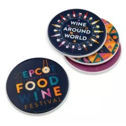 Disney Coaster Set - 2022 Food And Wine Festival - Set Of 4