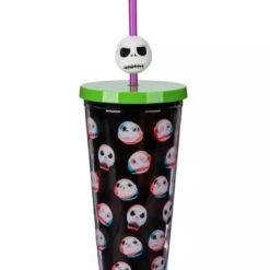 Disney Tumbler With Straw - Jack Skellington - Faces